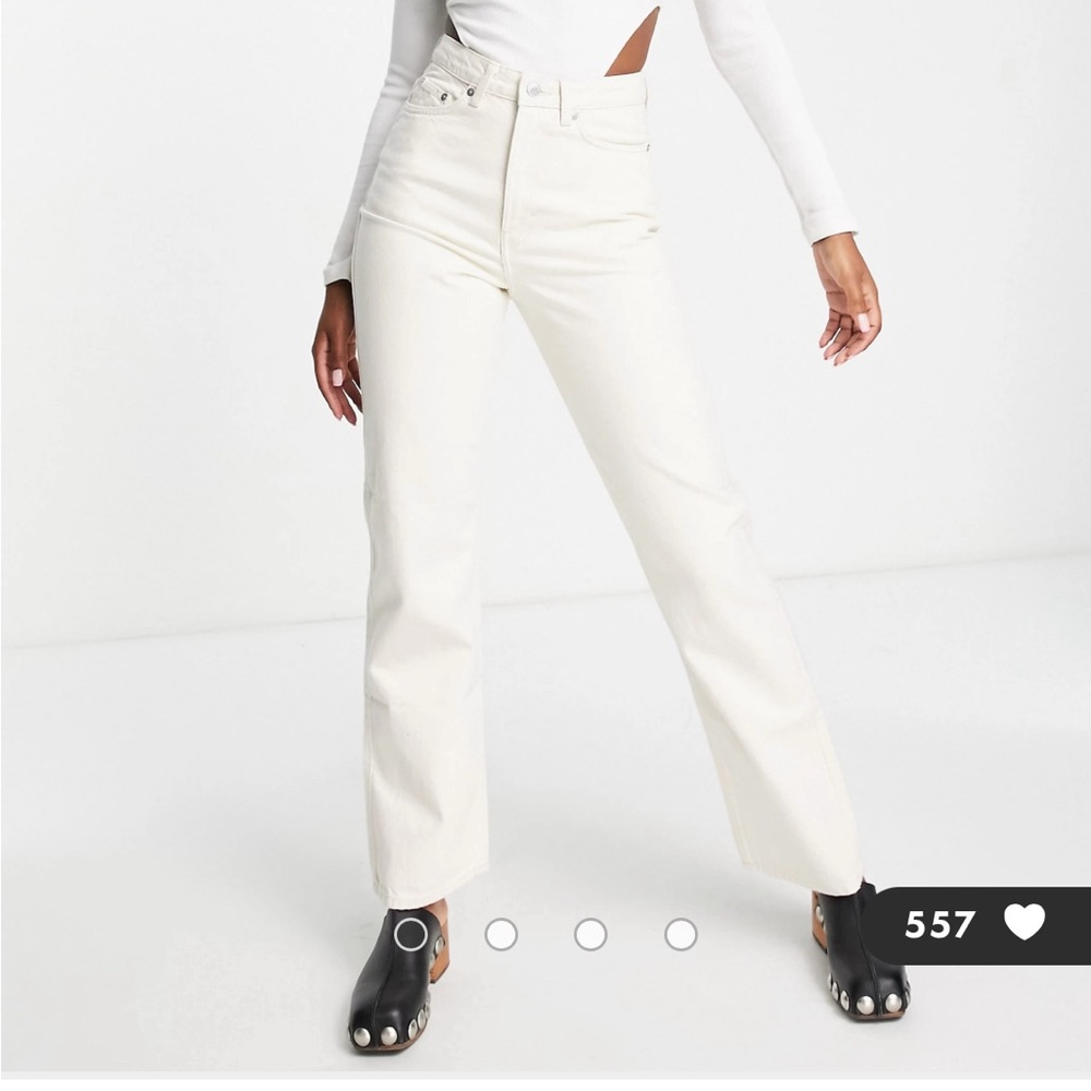Weekday Jeans in Cream
